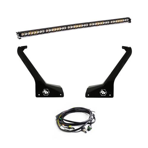 Baja Designs - Baja Designs S8 50 Inch Roof Mount Light Kit for Jeep (2020-25) Gladiator / (2018-25) Wrangler JL Exc. Rubicon 392, Driving/Combo Light Pattern, Clear Lens, Toggle Wiring