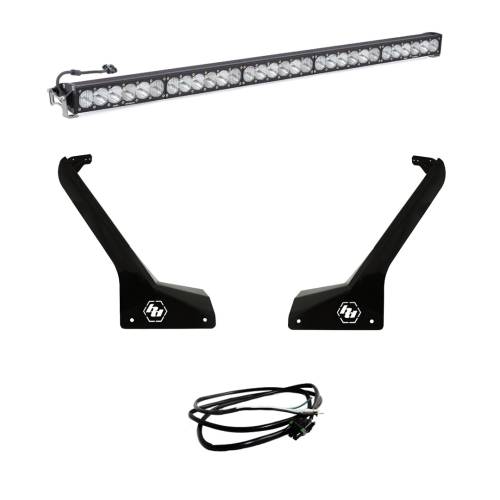 Baja Designs - Baja Designs OnX6+ 50 Inch Roof Mount Light Kit for Jeep (2020-25) Gladiator / (2018-25) Wrangler JL Exc. Rubicon 392, Driving/Combo Light Pattern, Clear Lens, Upfitter Wiring