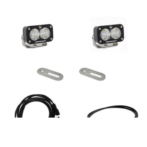 Baja Designs - Baja Designs S2 Sport Dual Reverse Light Kit for Ford (2017-22) F-250 / F-350 Super Duty, Wide Cornering, Clear Lens, Upfitter Wiring