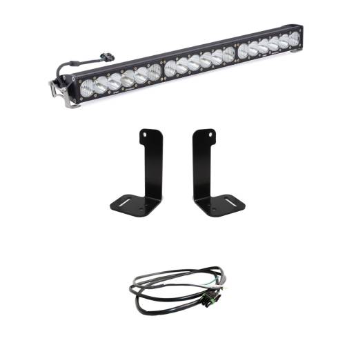 Baja Designs - Baja Designs Baja Designs OnX6+ 30 Inch Bumper Light Kit for Jeep (2020-25) Gladiator / (2018-25) Wrangler JL w/ OE Plastic Bumper, Driving/Combo Light Pattern, Clear Lens, Upfitter Wiring