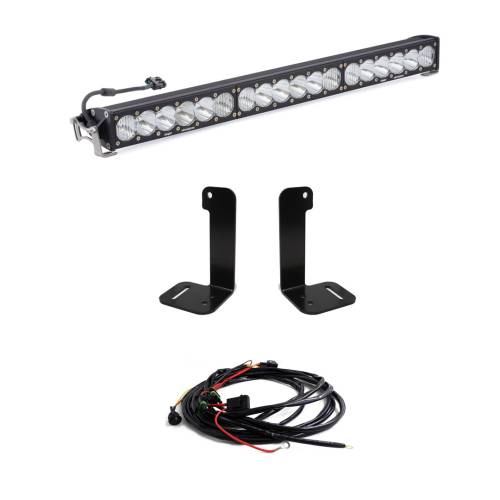 Baja Designs - Baja Designs OnX6+ 30 Inch Bumper Light Kit for Jeep (2020-25) Gladiator / (2018-25) Wrangler JL w/ OE Plastic Bumper, Driving/Combo Light Pattern, Clear Lens, Toggle Wiring