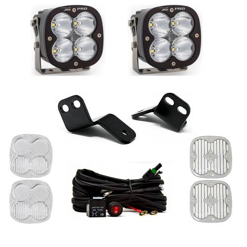 Baja Designs - Baja Designs XL Pro A-Pillar Light Kit for Polaris (2014-22) RZR XP 1000; XP Turbo; Turbo S, Spot Light Pattern, Clear Lens
