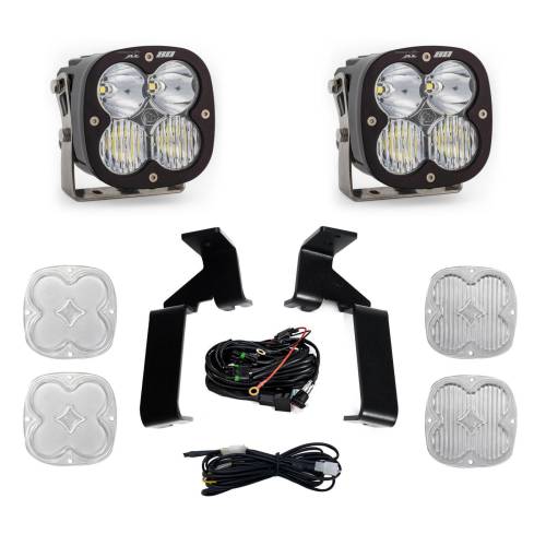 Baja Designs - Baja Designs XL80 A-Pillar Light Kit for Ford (2021-25) Raptor / Raptor R / Raptor 37, Driving/Combo Light Pattern, Clear Lens