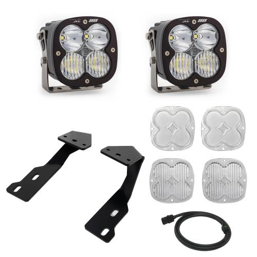 Baja Designs - Baja Designs XL 80 A-Pillar Kit for Mercedes (2019-25) Sprinter, Driving/Combo Light Pattern, Clear Lens, Toggle Wiring