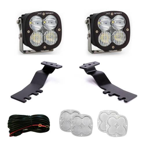 Baja Designs - Baja Designs XL Sport A-Pillar Kit for Toyota (2024-25) Tacoma, Driving/Combo Light Pattern, Clear Lens