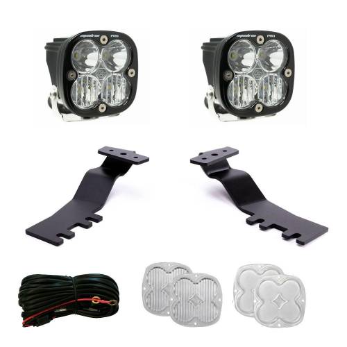 Baja Designs - Baja Designs Squadron Pro A-Pillar Kit for Toyota (2025) 4Runner, Driving/Combo Light Pattern, Clear Lens, Toggle Wiring