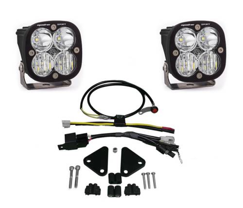 Baja Designs - Baja Designs Squadron Sport Headlight Kit for BMW (2008-12) F800GS (Driving/Combo Light Pattern, Clear Lens)