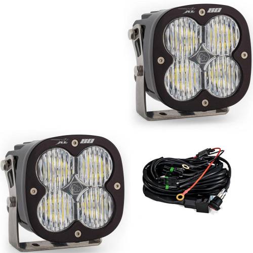 Baja Designs - Baja Designs XL80 LED Auxiliary Light Pod Pair - Universal (Wide Cornering Light Pattern, Clear Lens)