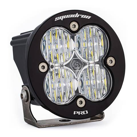 Baja Designs - Baja Designs Squadron-R Pro Black LED Auxiliary Light Pod - Universal, Wide Cornering Light Pattern, Clear Lens