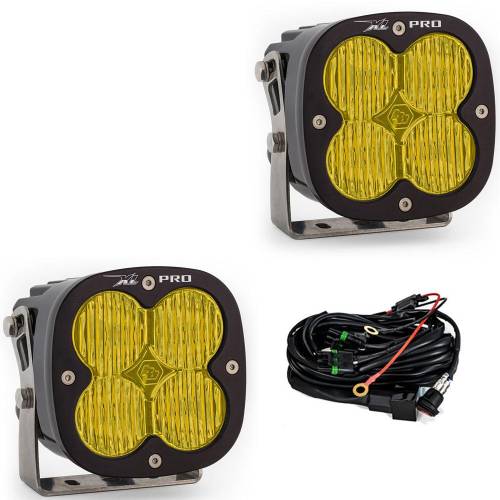 Baja Designs - Baja Designs XL Pro LED Auxiliary Light Pod Pair - Universal, Wide Cornering Light Pattern, Baja Amber Lens