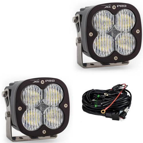 Baja Designs - Baja Designs XL Pro LED Auxiliary Light Pod Pair - Universal, Wide Cornering Light Pattern, Clear Lens