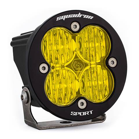 Baja Designs - Baja Designs Squadron-R Sport Black LED Auxiliary Light Pod - Universal, Wide Cornering Light Pattern, Baja Amber Lens