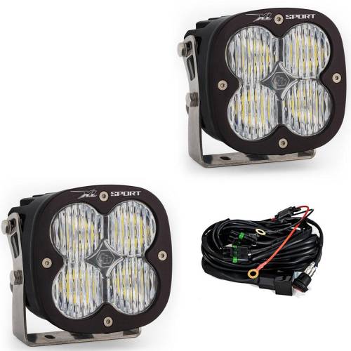 Baja Designs - Baja Designs XL Sport LED Auxiliary Light Pod Pair - Universal, Wide Cornering Light Pattern, Clear Lens