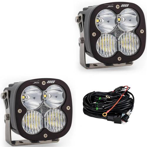 Baja Designs - Baja Designs XL80 LED Auxiliary Light Pod Pair - Universal (Driving/Combo Light Pattern, Clear Lens)