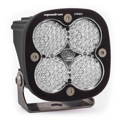 Baja Designs - Baja Designs Squadron Pro Black LED Auxiliary Light Pod - Universal, Work/Scene Light Pattern, Clear Lens