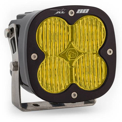 Baja Designs - Baja Designs XL80 LED Auxiliary Light Pod - Universal (Driving/Combo Light Pattern, Baja Amber Lens)