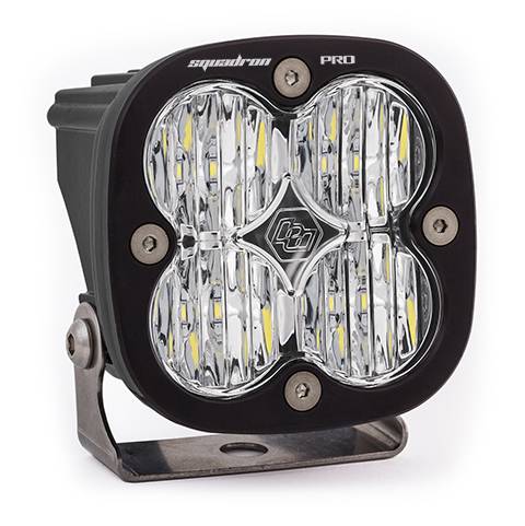 Baja Designs - Baja Designs Squadron Pro Black LED Auxiliary Light Pod - Universal, Wide Cornering Light Pattern, Clear Lens