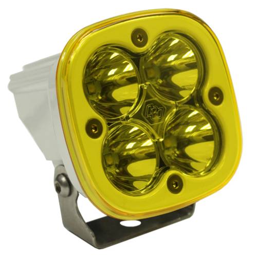 Baja Designs - Baja Designs Squadron Pro White LED Auxiliary Light Pod - Universal, Spot Light Pattern, Baja Amber Lens