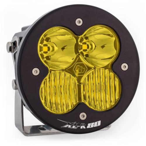 Baja Designs - Baja Designs XL-R 80 LED Auxiliary Light Pod - Universal (Driving/Combo Light Pattern, Baja Amber Lens)