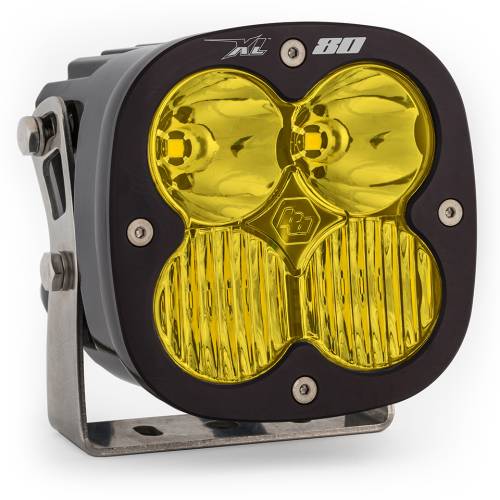 Baja Designs - Baja Designs XL80 LED Auxiliary Light Pod - Universal (Driving/Combo Light Pattern, Baja Amber Lens)