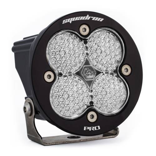 Baja Designs - Baja Designs Squadron-R Pro Black LED Auxiliary Light Pod - Universal, Work/Scene Light Pattern, Clear Lens