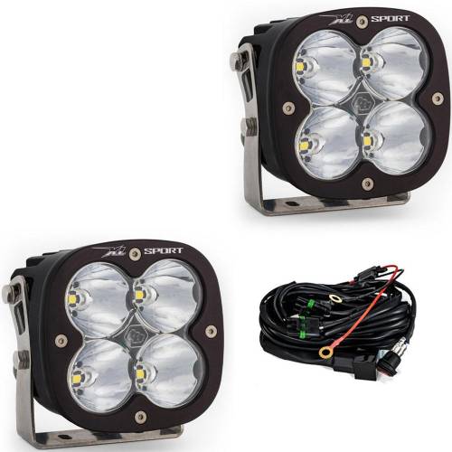 Baja Designs - Baja Designs XL Sport LED Auxiliary Light Pod Pair - Universal, Spot Light Pattern, Clear Lens