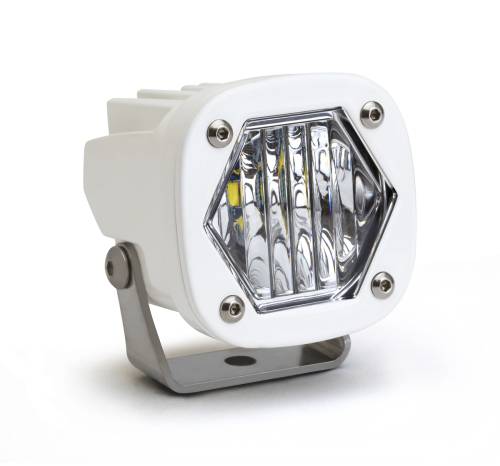 Baja Designs - Baja Designs S1 LED Auxiliary Light Pod, Wide Cornering Light Pattern, Clear Lens, White, Single - Universal
