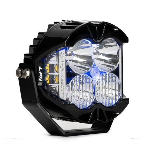 Baja Designs - Baja Designs LP4 Pro LED Auxiliary Light Pod Light Pattern Driving/Combo, Clear Lens, Blue Backlight - Universal