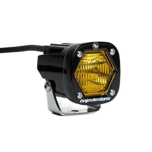 Baja Designs - Baja Designs S1 LED Auxiliary Light Pod, Trail Light Pattern, Baja Amber Lens - Universal
