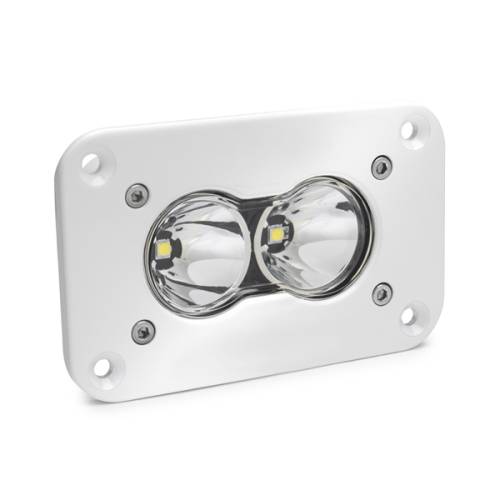 Baja Designs - Baja Designs S2 Pro White Flush Mount LED Auxiliary Light Pod - Universal, Work/Scene Light Pattern, Clear Lens