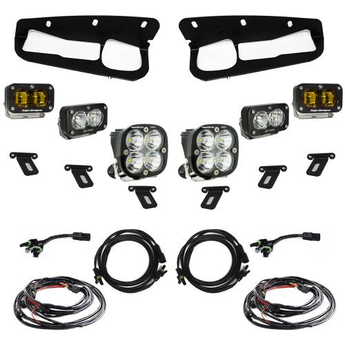 Baja Designs - Baja Designs S2 SAE “Pro” Fog Pocket Light Kit for Ford (2021-25) Bronco; Steel Bumper, Baja Amber Lens, Toggle Harness