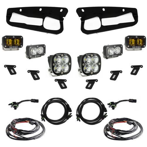 Baja Designs - Baja Designs S2 SAE “Sportsmen” Fog Pocket Light Kit for Ford (2021-25) Bronco; Steel Bumper, Baja Amber Lens, Toggle Harness