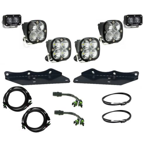 Baja Designs - Baja Designs Squadron/S2 SAE “Pro” Fog Pocket Light Kit for Ford (2017-20) F-150 Raptor, Clear Lens