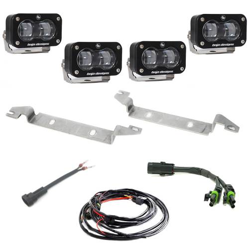 Baja Designs - Baja Designs S2 SAE OEM Fog Light Replacement Kit for Toyota (2023-25) Sequoia, Clear Lens