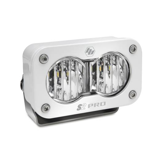 Baja Designs - Baja Designs S2 Pro White LED Auxiliary Light Pod - Universal, Wide Cornering Light Pattern, Clear Lens