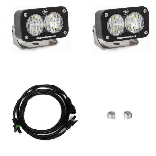 Baja Designs - Baja Designs S2 Sport Dual Reverse Light Kit for Ford (2017-25) F-150 Raptor / (2024-25) F-150 Raptor 37/R, Wide Cornering Light Pattern, Clear Lens
