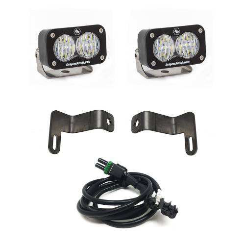 Baja Designs - Baja Designs S2 Sport Dual Reverse Light Kit for RAM (2019-24) 1500 Rebel, Wide Cornering Light Pattern, Clear Lens