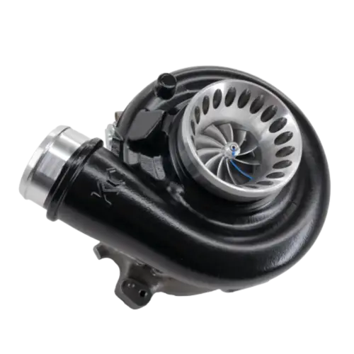 KC Turbos - KC Turbos Jetfire Turbo for Ford (2004-07) 6.0L Power Stroke, (Standard, 13 Blade (No Whistle), Stage 1, Jet Black)