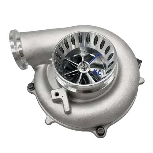 KC Turbos - KC Turbos GEN 2 KC300x Turbo for Ford (1994-98) 7.3L Power Stroke OBS, Stage 1 (63/70 .84 A/R, 3.5" Metal CCV, Haunter Purple)