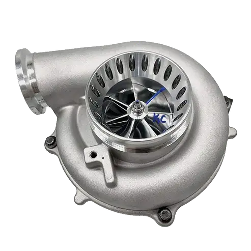 KC Turbos - KC Turbos GEN 2 KC300x Turbo for Ford (1994-98) 7.3L Power Stroke, Stage 2 (63/73, .84 A/R, 4" Plastic, Royal Blue)
