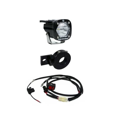 Baja Designs - Baja Designs Moto Electric Start Pit Bike S1 Auxiliary Light Kit, Trail Light Pattern, Clear Lens - Universal