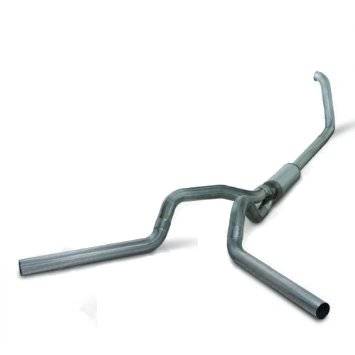 Diamond Eye Performance - Diamond Eye 4" Turbo Back Exhaust for Ford (1999-03) F250 & F350, 7.3L Power Stroke, Dual, Aluminized w/Auto-Trans/NON Catalyst Model