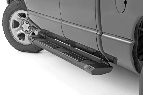 Rough Country - Rough Country HD2 Aluminum Running Boards for Dodge/Ram (2003-10) 2500/3500 Quad Cab & (06-10) 1500/2500/3500 Extended Cab