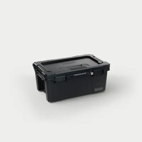 Decked - DECKED Sixer 16 - D-co Case - includes one (1) D-Co tray - Cool Gray w/ black latches