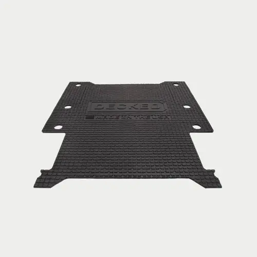 Decked - DECKED Battle Mat Midsize Short - Durable Rubber Mat for Top of Midsize Short vX Drawer Systems (Black, 5 FT 2 Inch Bed Length)