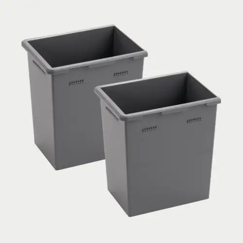 Decked - DECKED Deep Stash Bins - Storage Bins vX & vY Drawer Systems - one (1) set of two (2) (Grey)