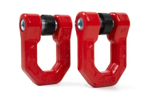 DV8 Offroad - DV8 Offroad Elite Series 3/4" D-Ring Shackles | Pair (Red)