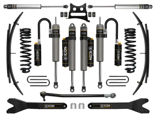 ICON Vehicle Dynamics - ICON 2.5" Lift, Stage 6 Suspension System w/ Leaf Spring for Ford (2017-19) F-250/F-350 4WD