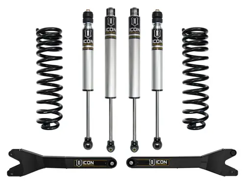 ICON Vehicle Dynamics - ICON 2.5" Lift, Stage 1 Suspension System w/ Radius Arms for Ford (2023-25) F-250/F-350 4WD, Diesel