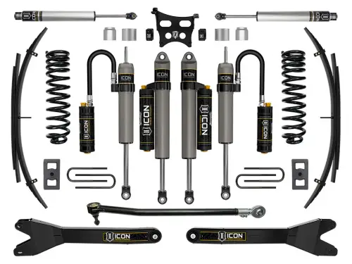 ICON Vehicle Dynamics - ICON 2.5" Lift, Stage 5 Suspension System w/ Radius Arms and Expansion Packs for Ford (2023-25) F-250/F-350 Super Duty 4WD, Gas
